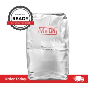 A bag of Vivion's wholesale Microcrystalline Cellulose 102 with a ready-to-ship badge.