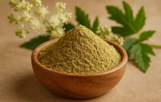 A Chemical Structure of Meadowsweet Herb Powder