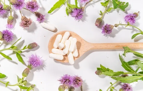 A Chemical Structure of Milk Thistle Powder Extract