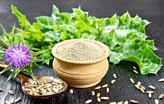 A Chemical Structure of Milk Thistle Seed Powder