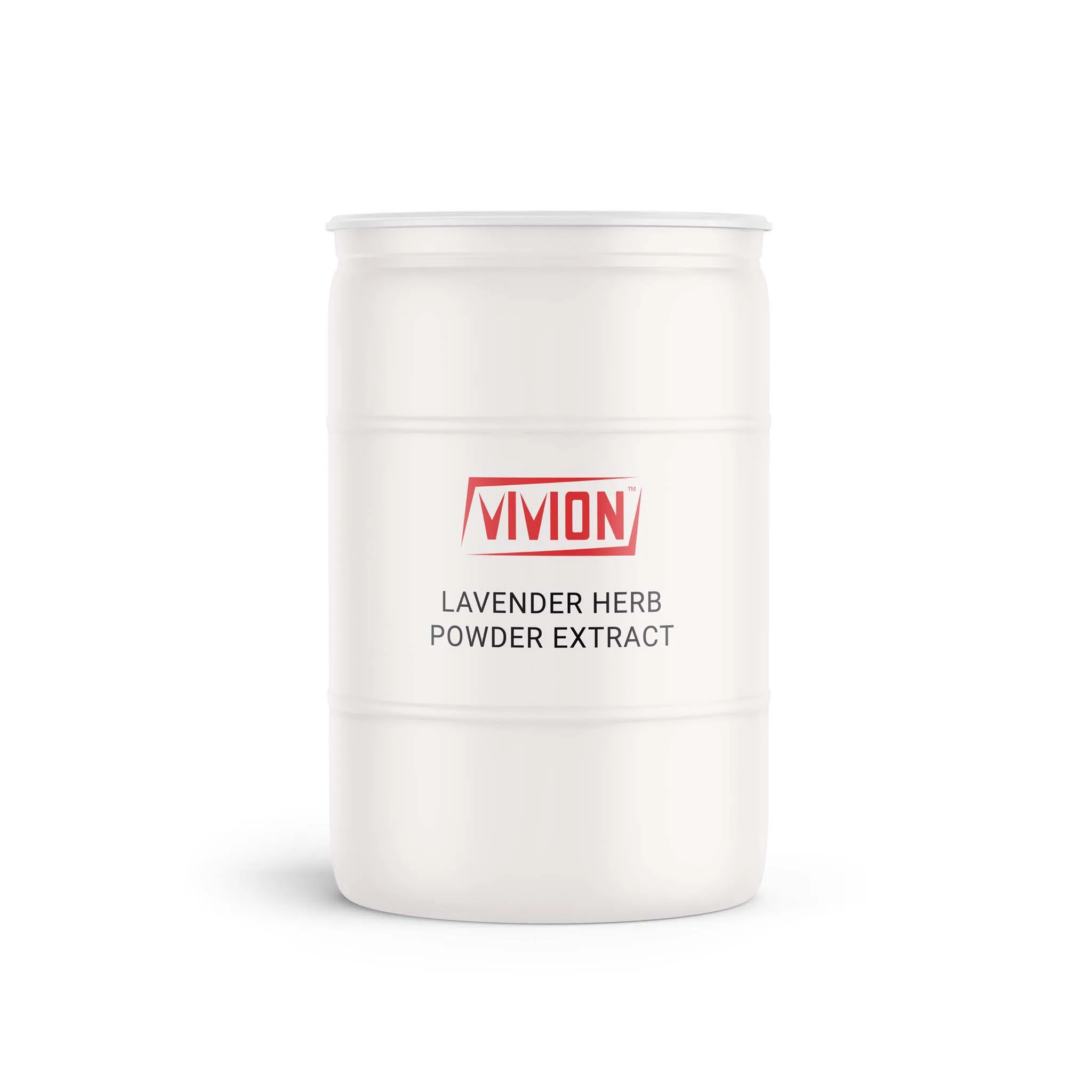 A barrel of Vivion's wholesale Lavender Herb Powder Extract.