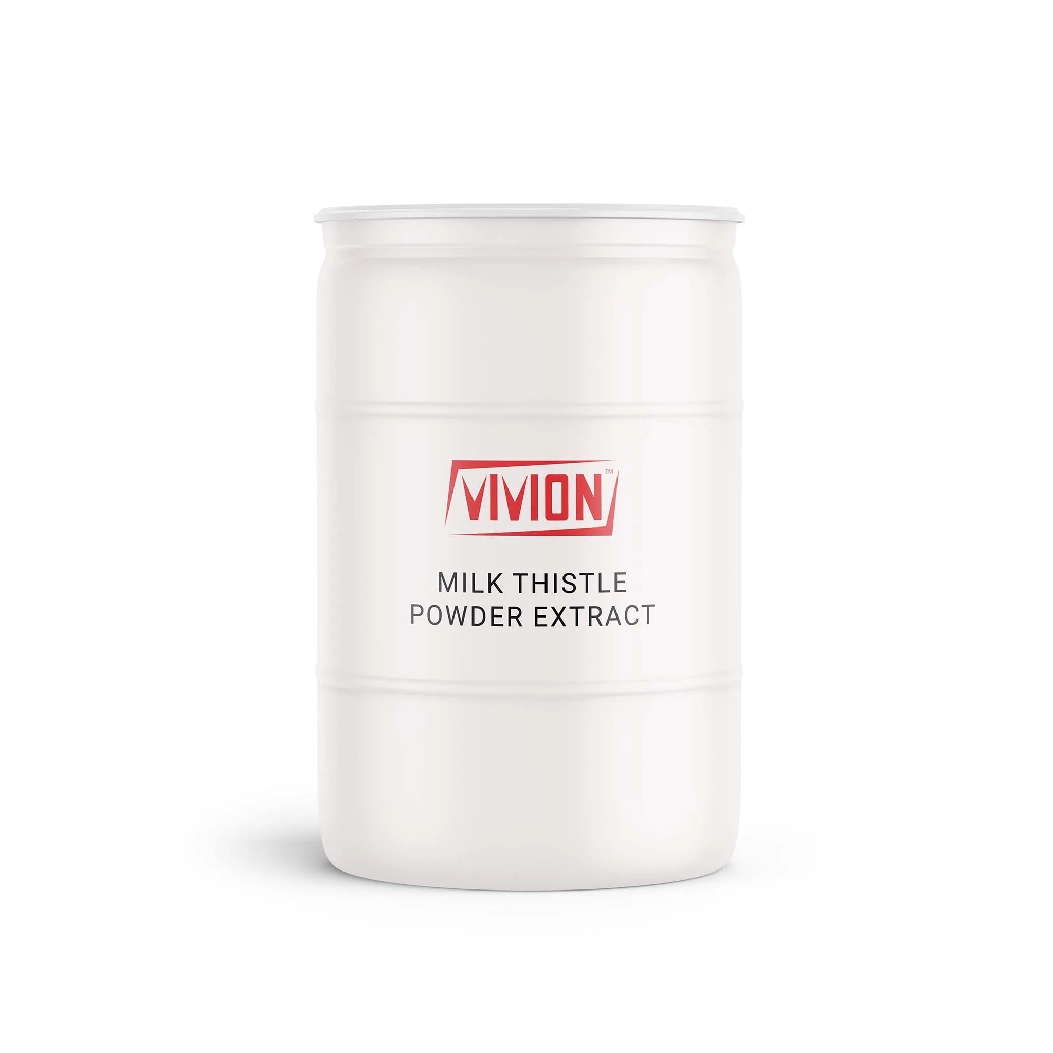 A barrel of Vivion's wholesale Milk Thistle Powder Extract.