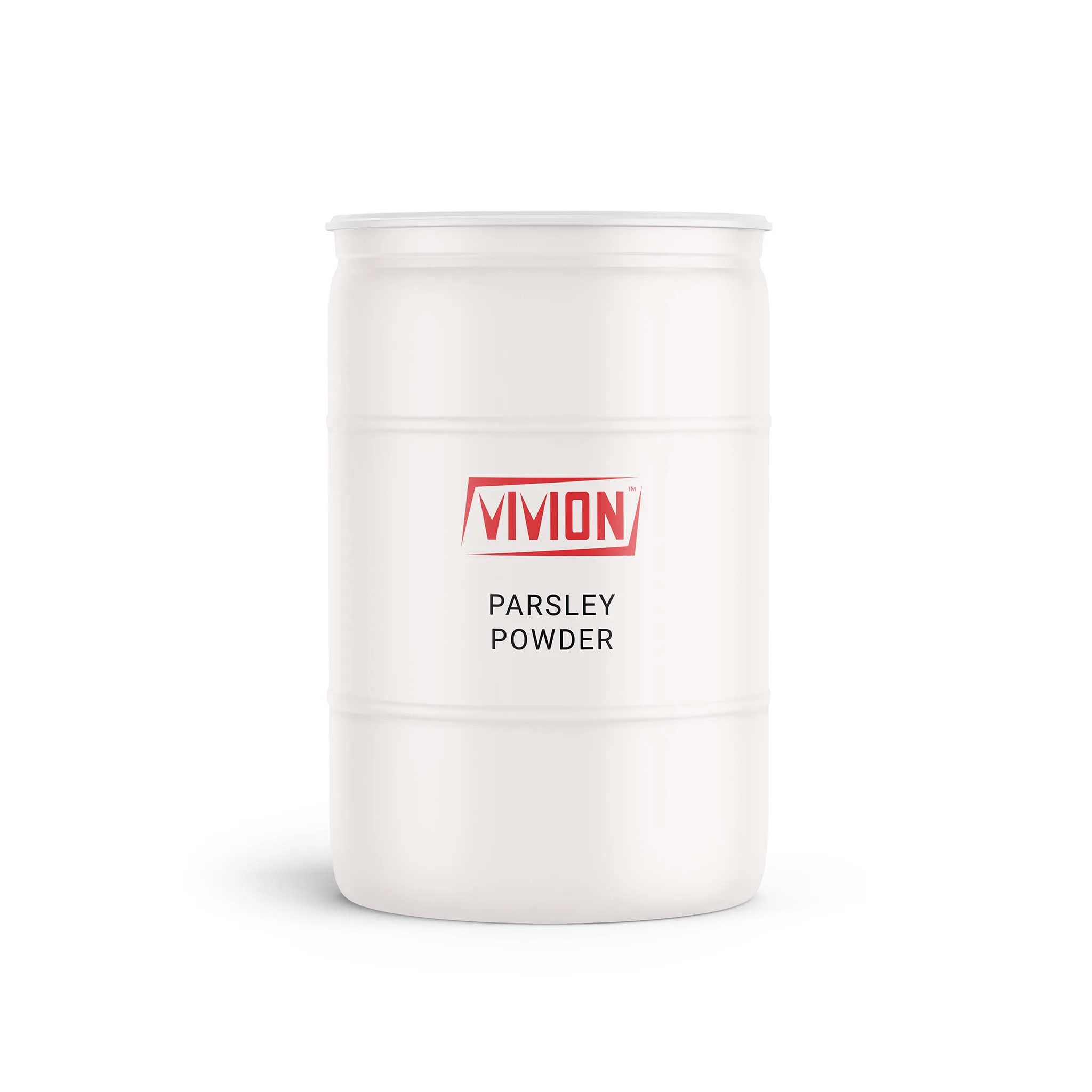 A barrel of Vivion's wholesale Parsley Powder.