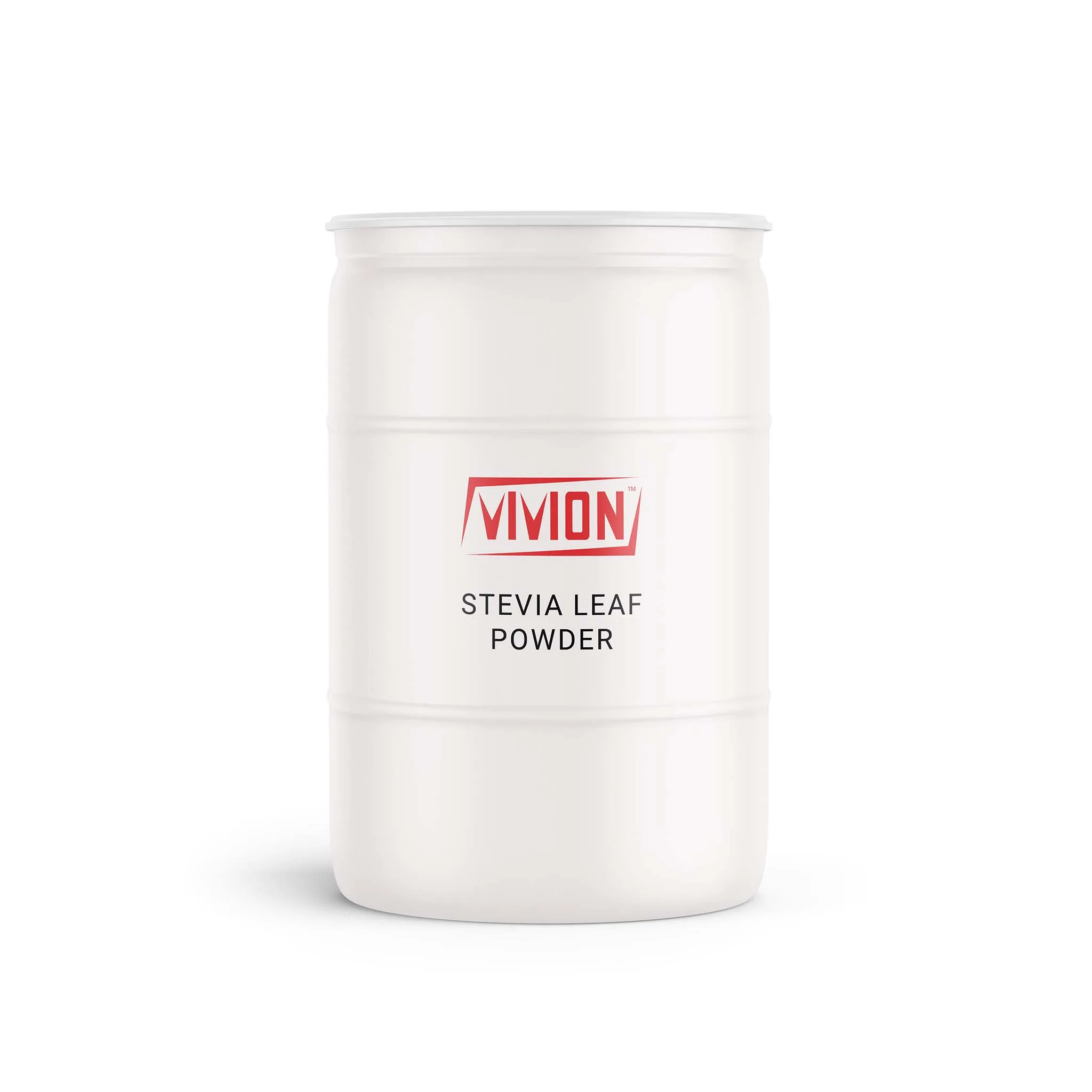 A barrel of Vivion's wholesale Stevia Leaf Powder.