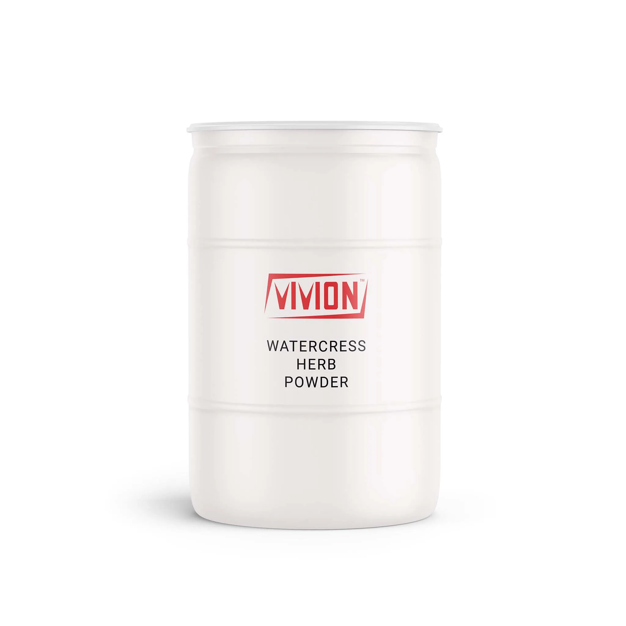 A barrel of Vivion's wholesale Watercress Herb Powder.
