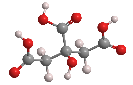 A Chemical Structure of Citric Acid