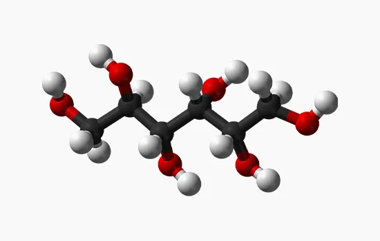 A Chemical Structure of Sorbitol 50 Mesh