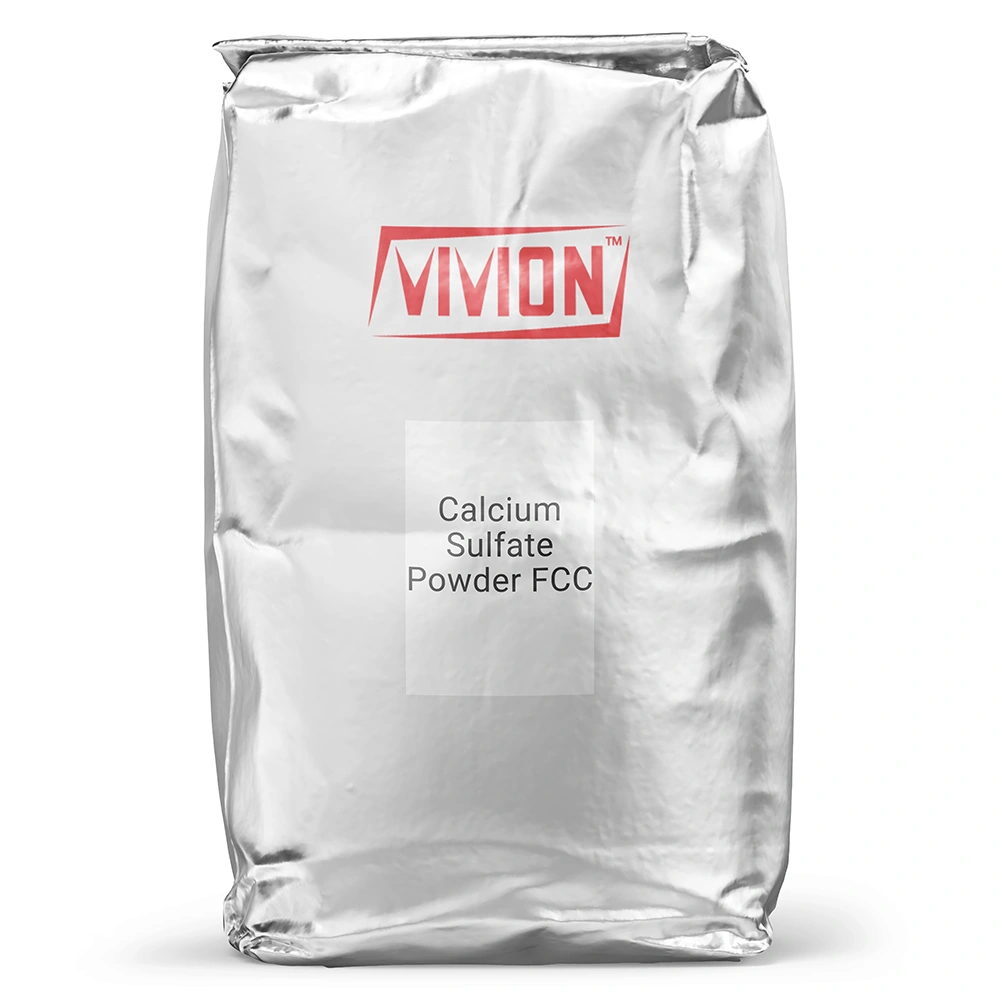 A bag of Vivion's wholesale Calcium Sulfate Powder FCC.