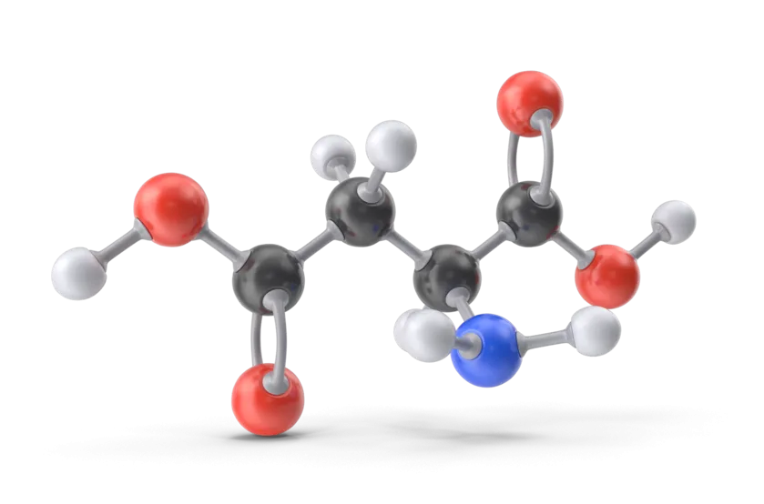 A Chemical Structure of Aspartic Acid-L