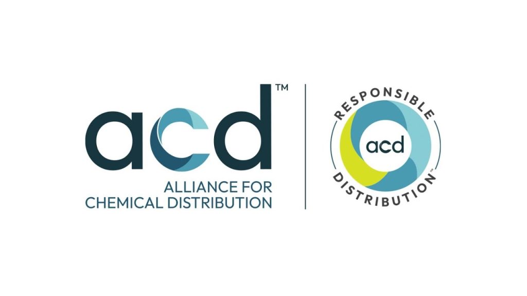 The Alliance for Chemical Distribution (ACD) logo, alongside the responsible distributor logo.